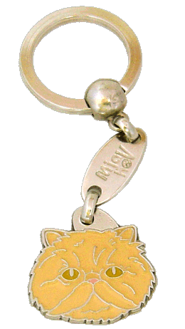 Persian cat cream - pet ID tag, dog ID tags, pet tags, personalized pet tags MjavHov - engraved pet tags online